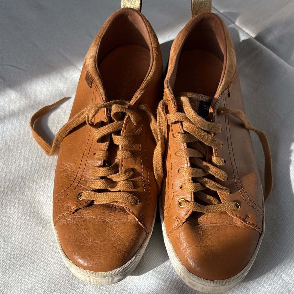 Cole Haan Men's Brown Leather Sneakers